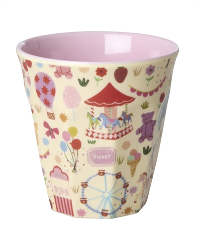 Rice Kids - Mellem Børnekop - Pink - Fun Fair Print